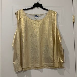 Gold sequin top